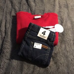 Red Sweater Outfit With Joe’s Jeans *Free Gift*!!!